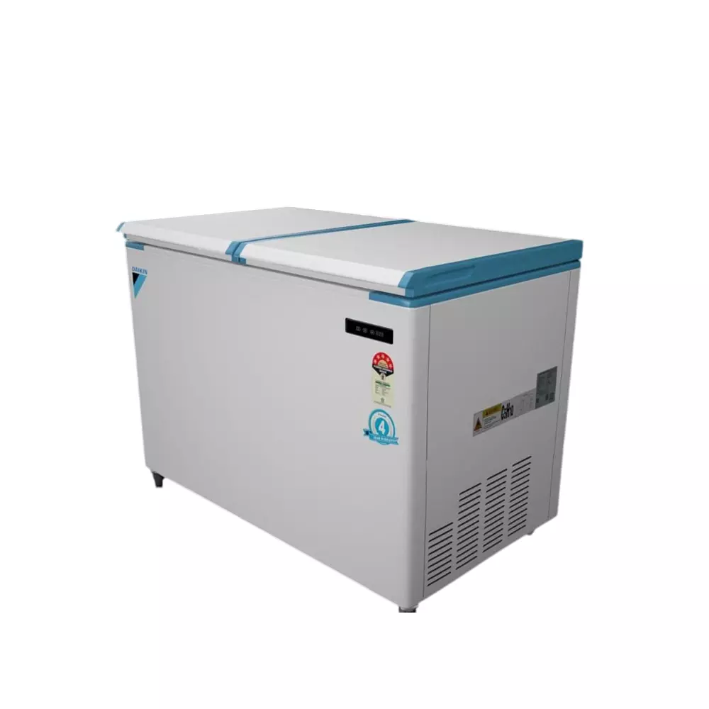 Daikin Hard Top Deep Freezer Double Door 1755x780x880 mm Digital Display 510 L Sorage Capacity 2 Basket for Kitchens & Restuarants, CRDF55DDBRV16