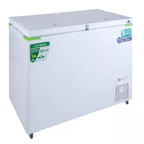 Rockwell 280 L Double Doors Convertible EUTECTIC Hard Top Deep Freezer White, GFR350DDET