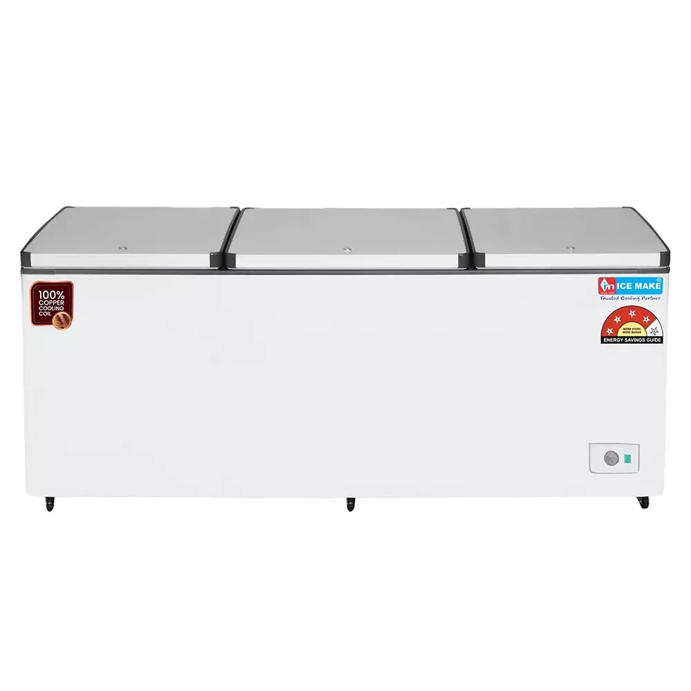 ICE MAKE Hard Top Deep Freezer 600 L Three Door Convertible, IHT650 TD