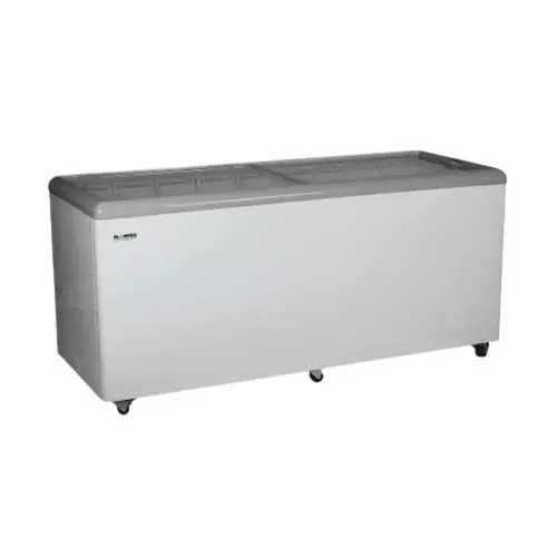 Elanpro Chest Freezer 500 L Capacity Double Door Non Convertible Flat Glass Top, EKG 505A
