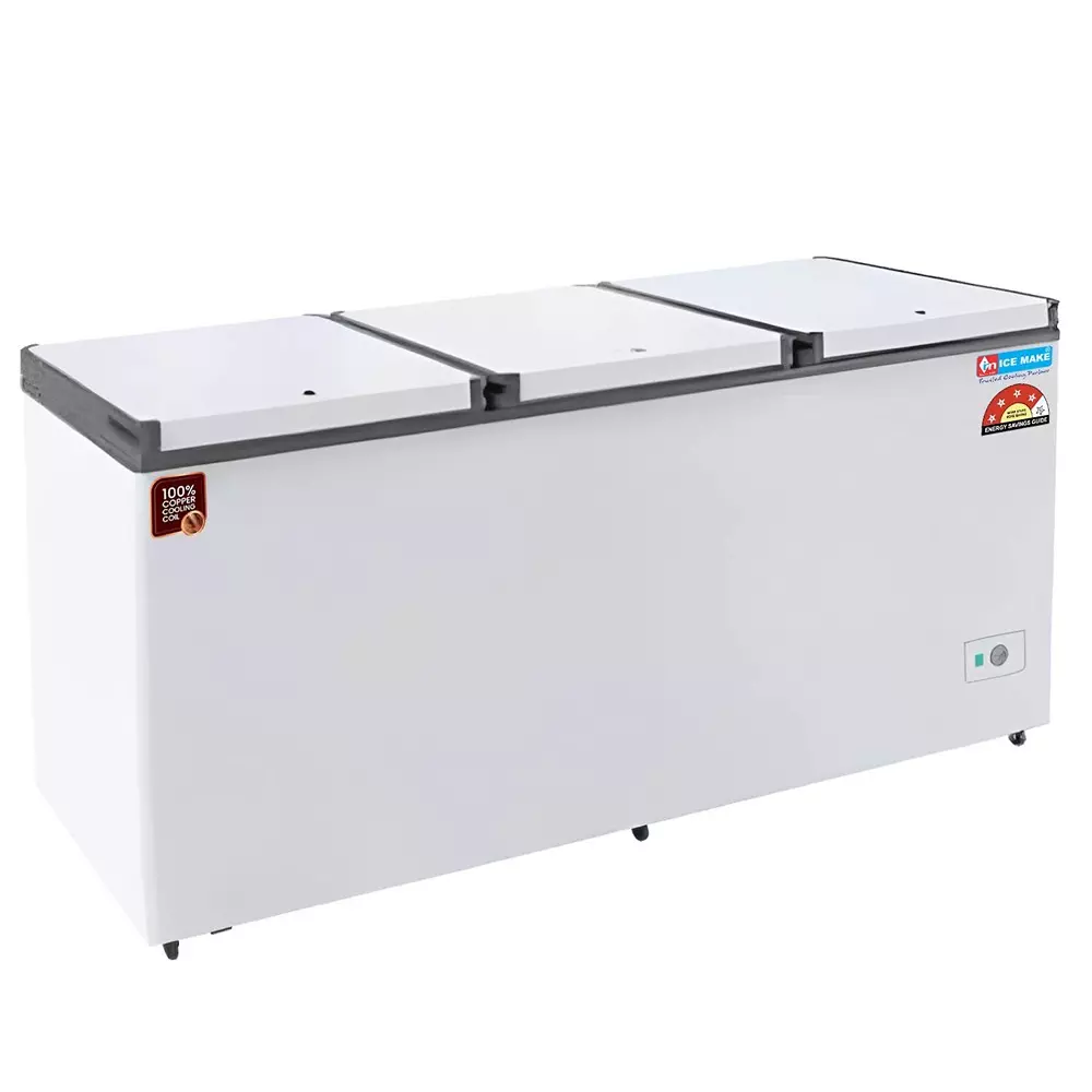 ICE MAKE Copper Series Hard Top Deep Freezer 600 L Three Door Convertible, IHT650 TD