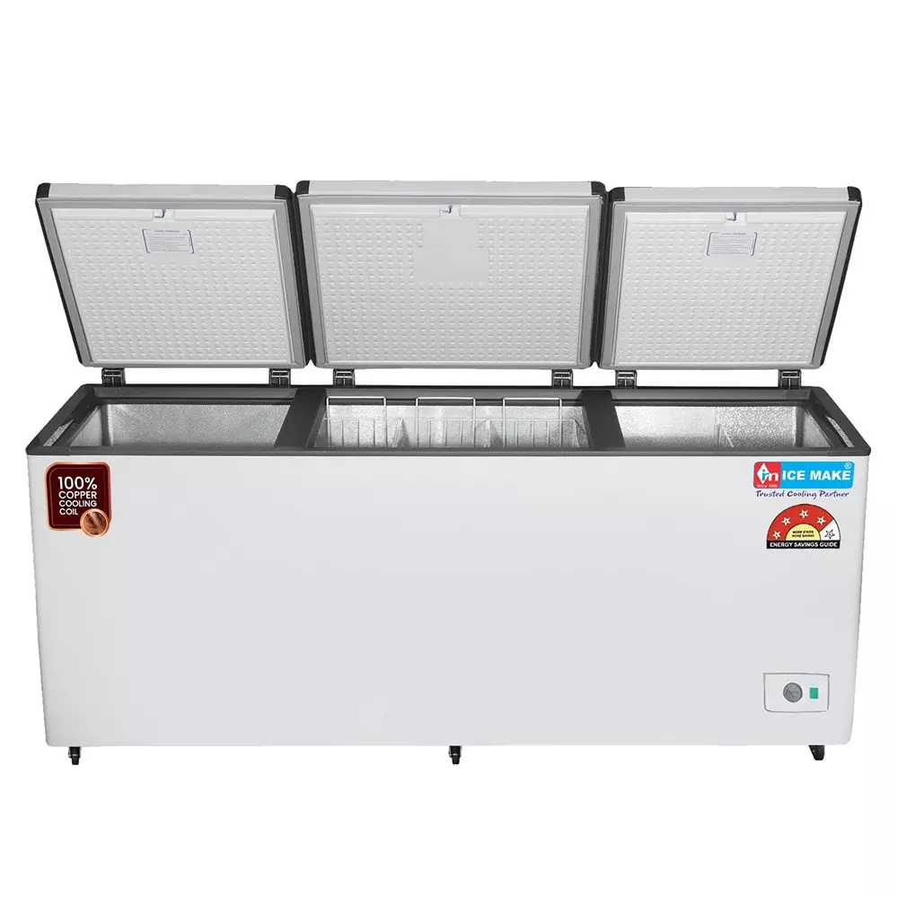 ICE MAKE Copper Series Hard Top Deep Freezer 600 L Three Door Convertible, IHT650 TD