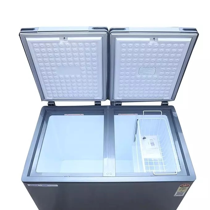 voltas-303-l-hard-top-deep-freezer-convertible-double-door-grey-cvf321da5-w-gw