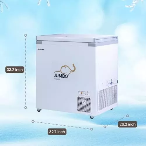 ROCKWELL 200 L Single Door Convertible Deep Freezer, SFR250SDU