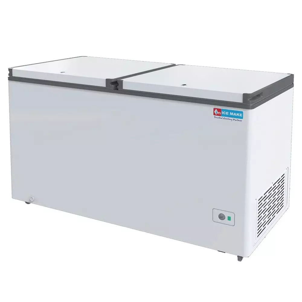 ICE MAKE Hard 2 in 1 Top Deep Freezer and Cooler 230 & 265 L Double Door Convertible, IFC525 DD