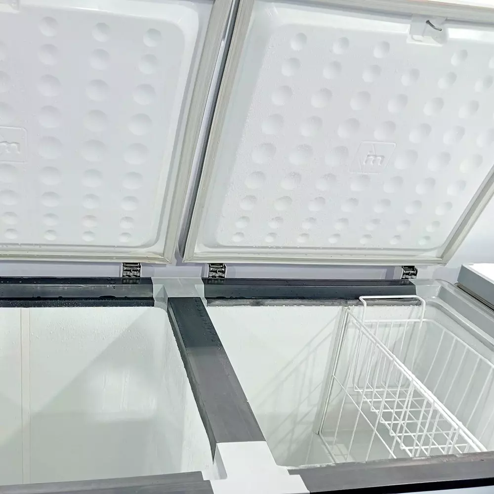 ICE MAKE Hard 2 in 1 Top Deep Freezer and Cooler 230 & 265 L Double Door Convertible, IFC525 DD