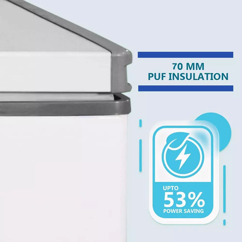 ICE MAKE Hard 2 in 1 Top Deep Freezer and Cooler 230 & 265 L Double Door Convertible, IFC525 DD