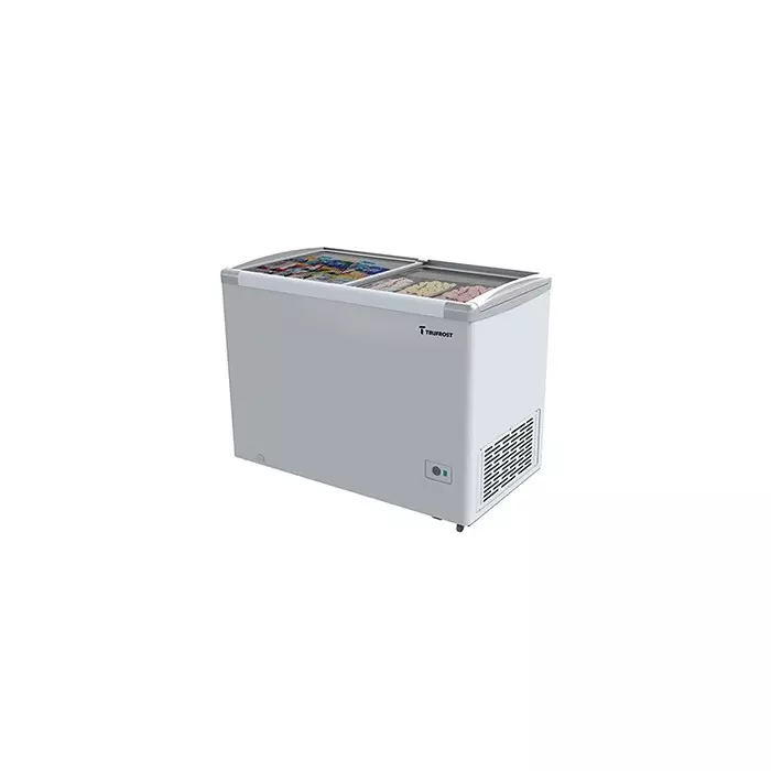 Trufrost Chest Freezer Double Door 350 L Capacity Glass Top, GT 300 Premia