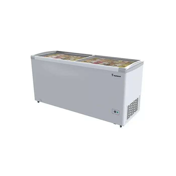 Trufrost Chest Freezer Double Door 550 L Capacity Glass Top, GT 500 Premia