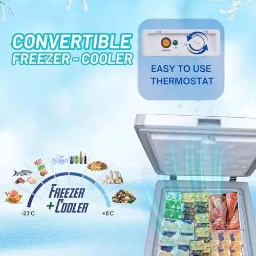 Rockwell 95 L Single Door Non Convertible Hard Top Deep Freezer SFR110NU