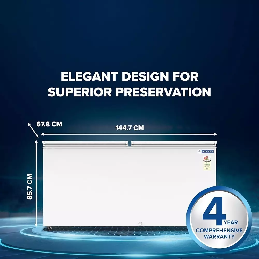 Blue Star Freezer White 400 L Capacity, CF3-400MPW