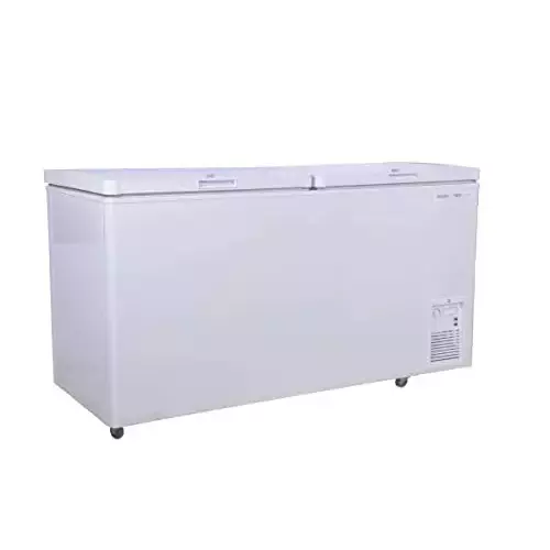 Voltas 500 L Hard Top Deep Freezer Non Convertible Double Door, White, CF500DD