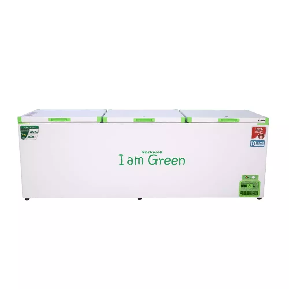 Rockwell Large Deep Freezer Non- Convertible 1629 L 100% Copper Coil Heavy Duty PUF Insulation, GFR1810F