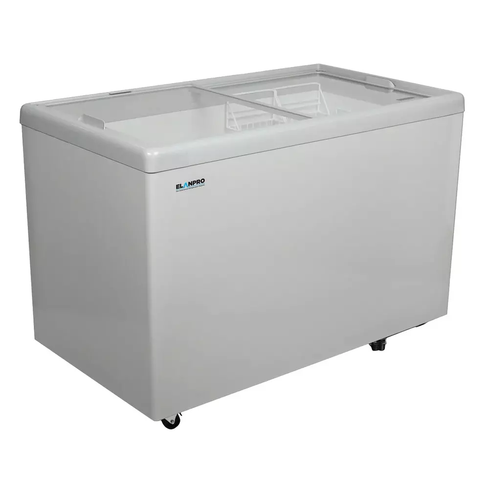 elanpro-chest-freezer-400-l-capacity-double-door-non-convertible-flat-glass-top-ekg-405a