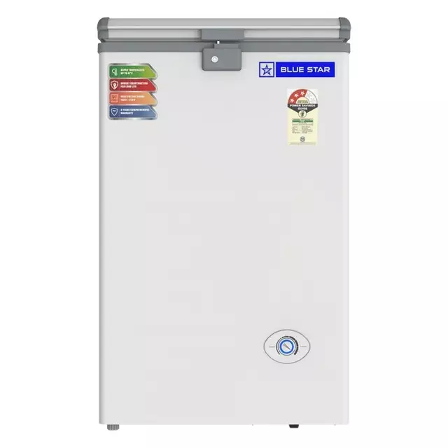 Blue Star 108 L Single Door White Hard Convertible Top Deep Freezer, CF3-130NEYW