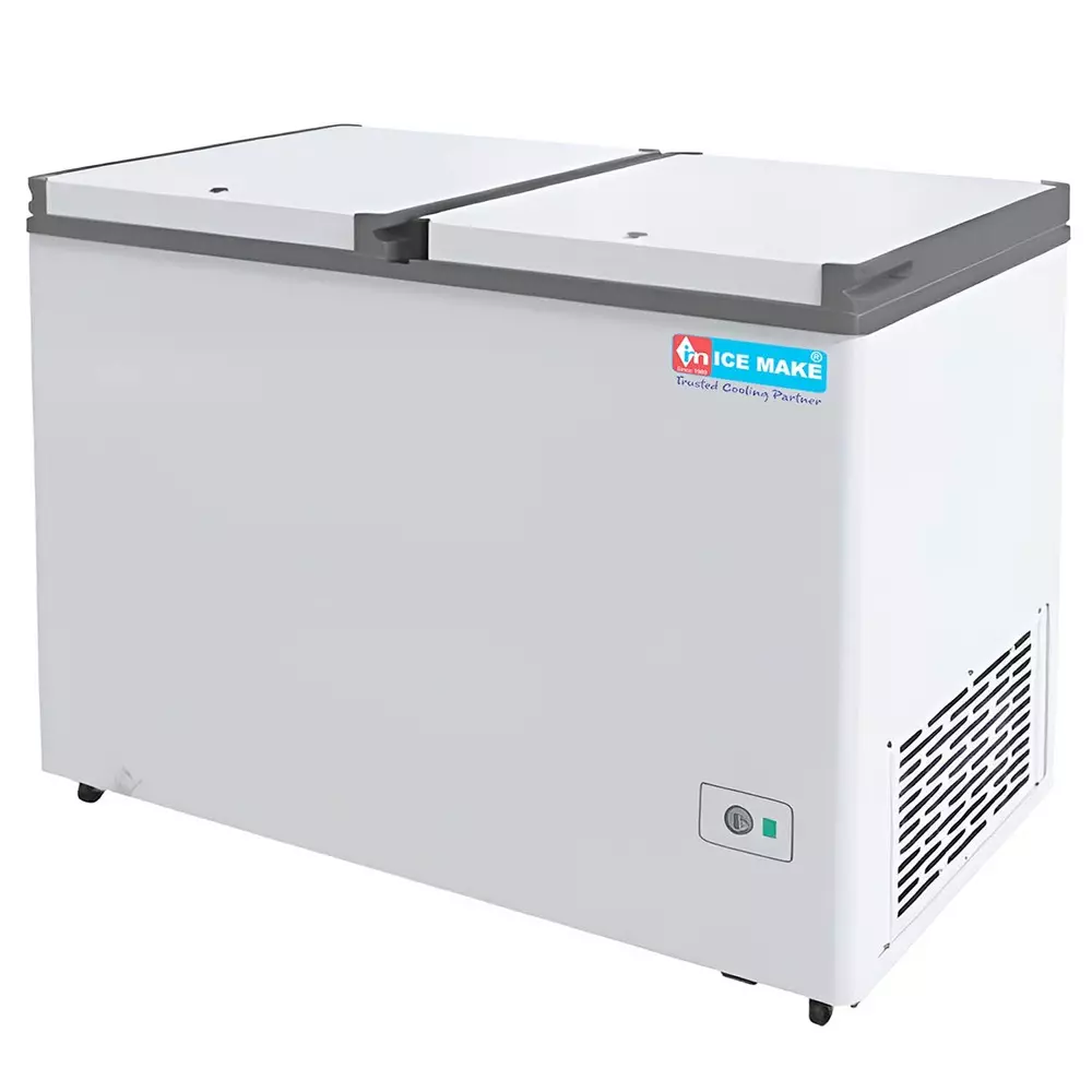 ICE MAKE Copper Series Hard Top Deep Freezer 305 L Double Door Convertible, IHT350 DD