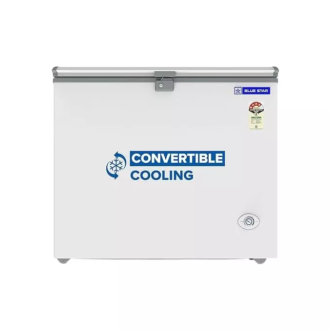 Blue Star 200 L Hard Top Deep Freezer Single Door Convertible Technology White Color, CHFSD200DHSW