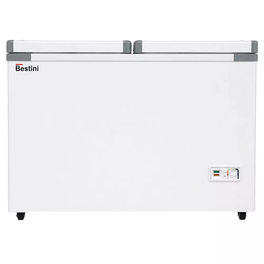 Bestini 300 L Deep Freezer White & Grey Color and -18°C to -25°C Temperature Range, BCF-300L