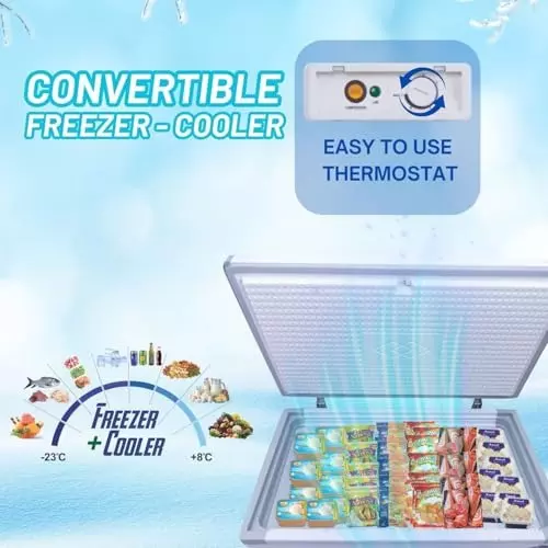 ROCKWELL 295 L Single Door Convertible Hard Top freezer, SFR350SDU