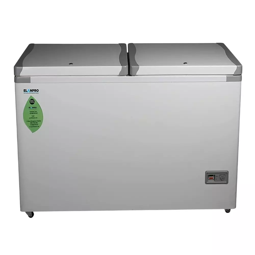 Elanpro Convertible Chest Freezer Capacity 522 L and Double Door, EF 535DDG