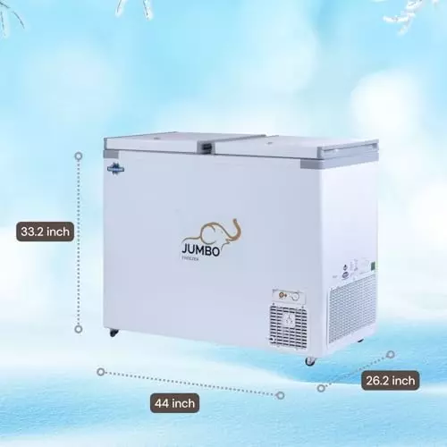 ROCKWELL 295 L Double Door Convertible Hard Top freezer, SFR350DDU