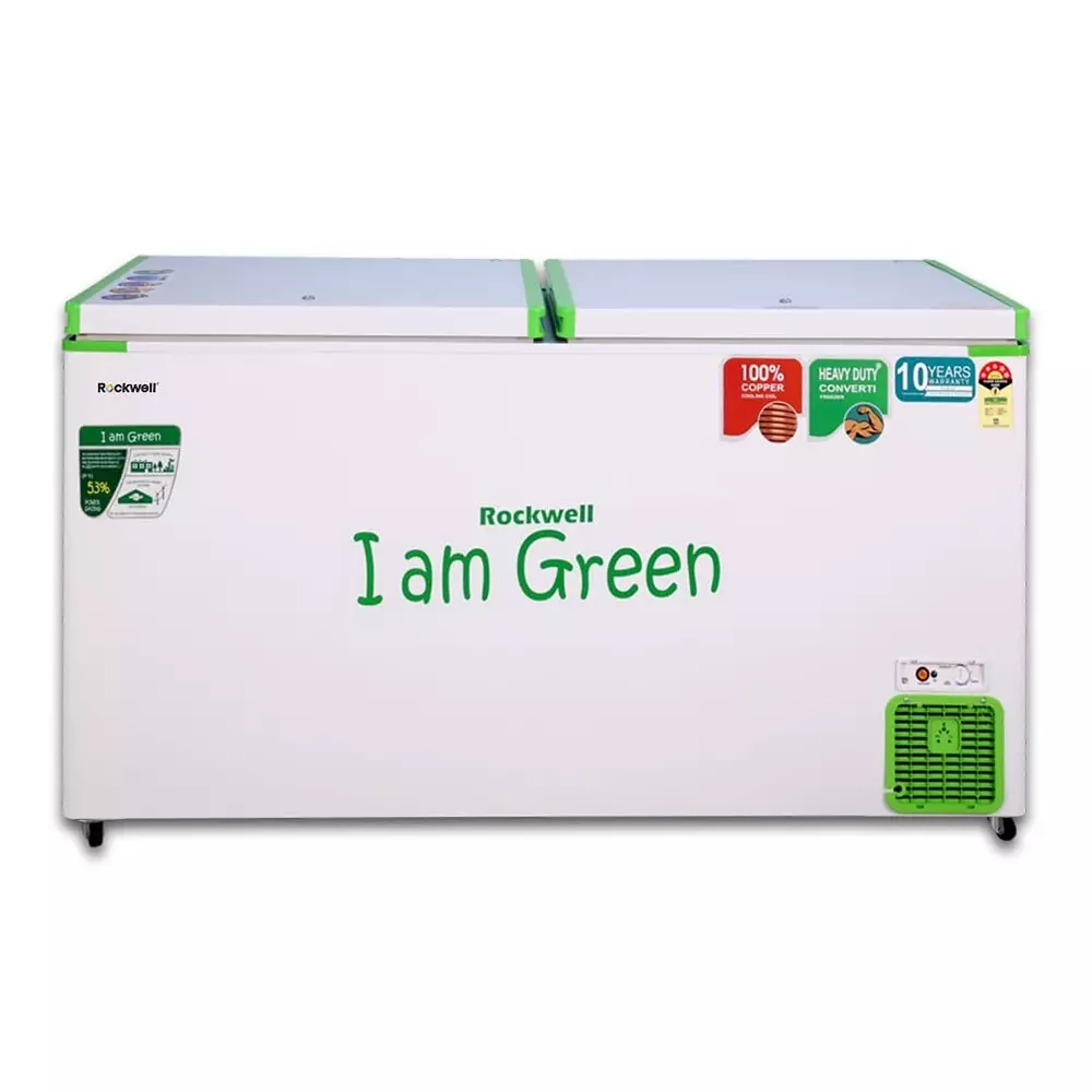 ROCKWELL 370 L Double Door Convertible Deep Freezer, GFR450DDUC