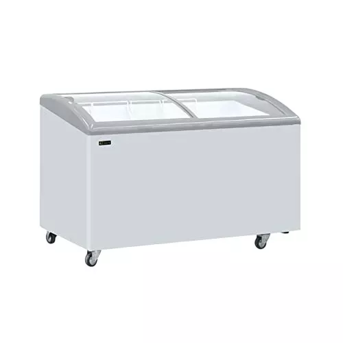 Elanpro Non-Convertible Curved Glass Top Freezer Capacity 333 L and Double Door, EKG 415DLG