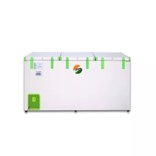 Rockwell 750 L Triple Door Convertible Green Deep Freezer White, GFR910UC