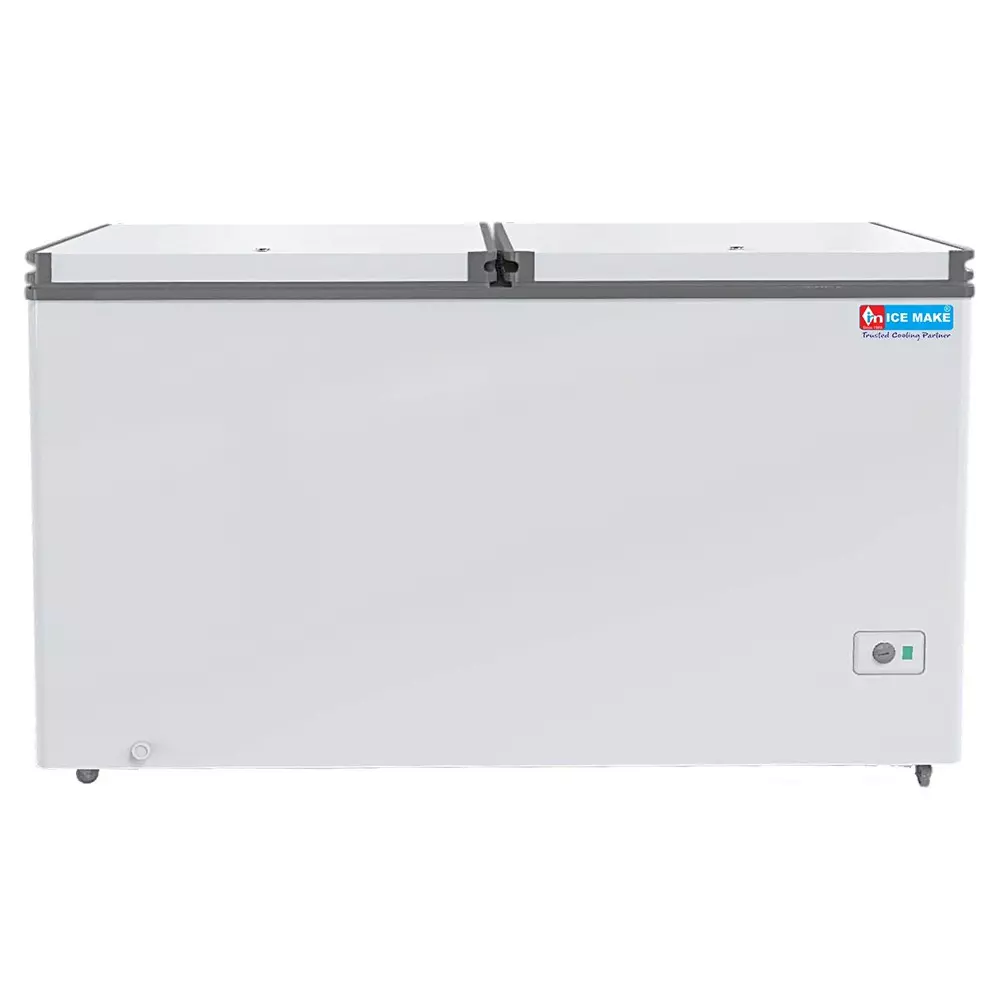 ICE MAKE Hard Top Deep Freezer 405 L Double Door Convertible, IHT450 DD