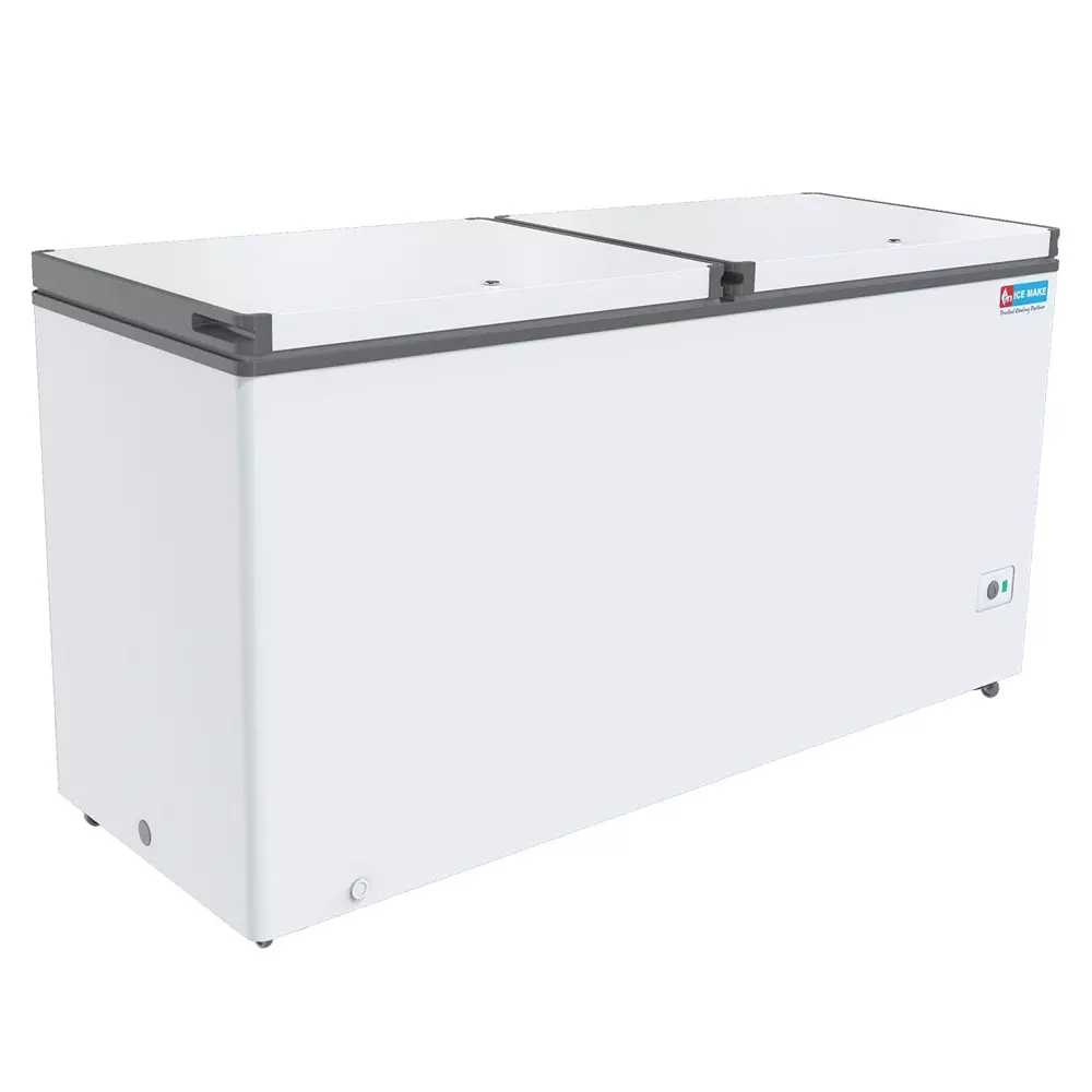 ICE MAKE Hard Top Deep Freezer 405 L Double Door Convertible, IHT450 DD