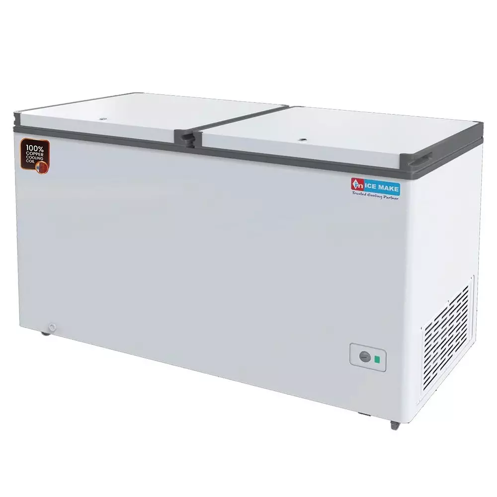 ICE MAKE Copper Series Hard Top Deep Freezer 505 L Double Door Convertible, IHT550 DD