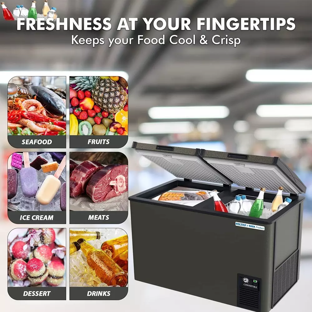 voltas-460-l-hard-top-deep-freezer-convertible-double-door-grey-cvf460