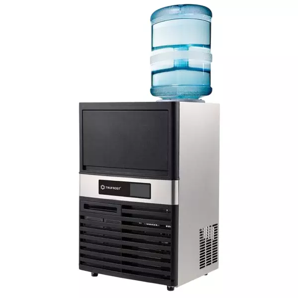 Trufrost Ice Machine 18 Kg Ice Storage R404a Refrigerant 28x28x23 mm Cube Size, IC 55 BW Premia