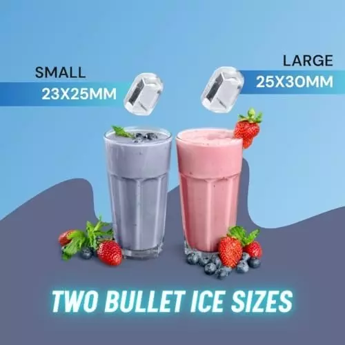 Rockwell Portable Ice Cube Maker Machine 1500 W White 9 Bullet Ice Cubes in 8 -10 Min, IM12WP