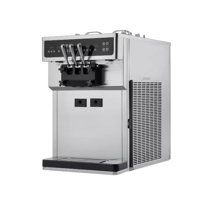 ICETRO Twin Flavour Soft Serve Freezer 5.5 L x 2 Hopper 2700 W / 3120 W Power 7–10 Cups / 3.5 oz Consecutive Dispensing, ISI-163TT
