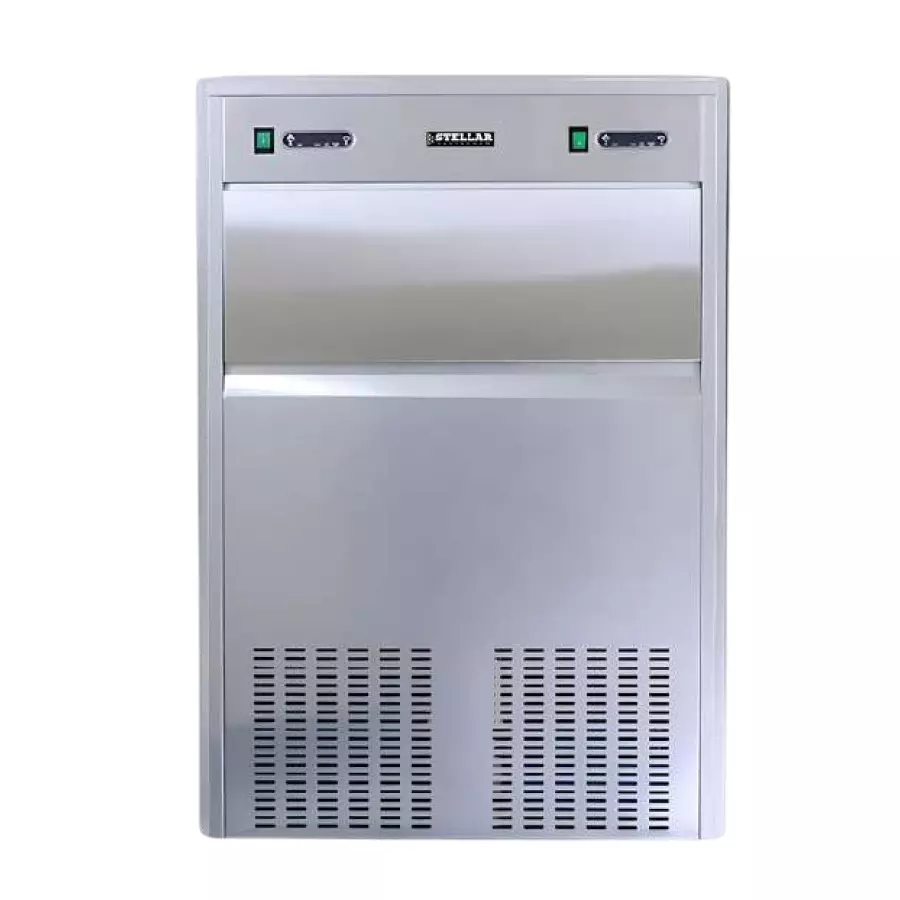 STELLAR GASTRONOM FrostBite Ice Cube Machine 25 Kg Bin Capacity Bullet Shape 80 Kg/24Hr Digital Controller, IB-100