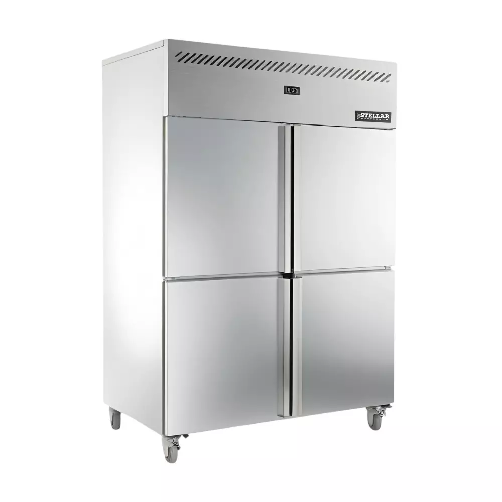 Stellar Four Door Upright Chiller 1300 L Capacity 1360 x 860 x 2000 mm Size, UC 1420 HD