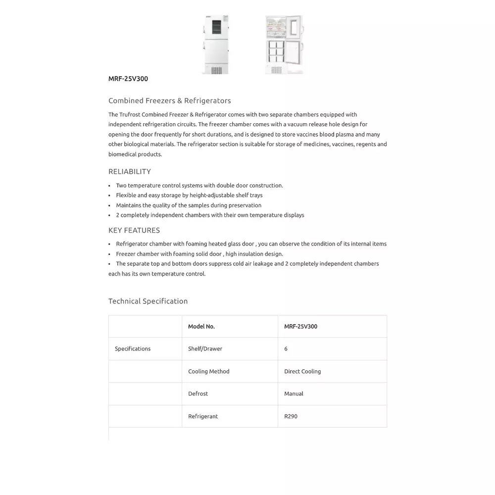 trufrost-102-l-capacity-combined-freezer-and-refrigerator-with-310-w-power-and-10c-to-25c-freezer-temperature-range-mrf-25v300