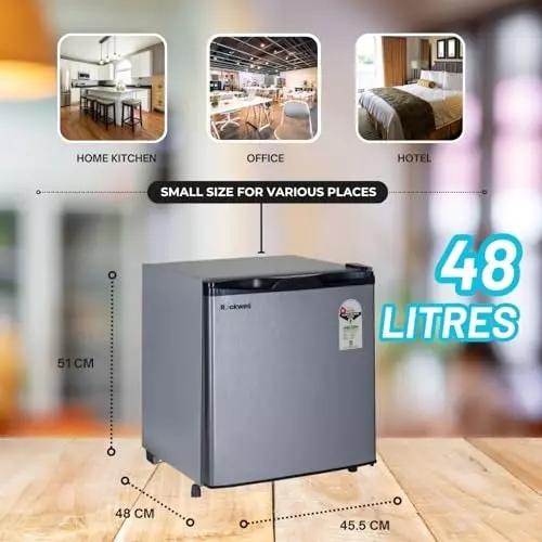 ROCKWELL 48 L Mini Refrigerator with Direct Cool Technology, MB50