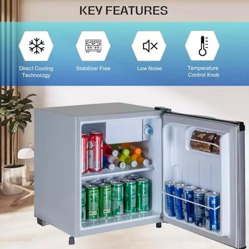 ROCKWELL 48 L Mini Refrigerator with Direct Cool Technology, MB50