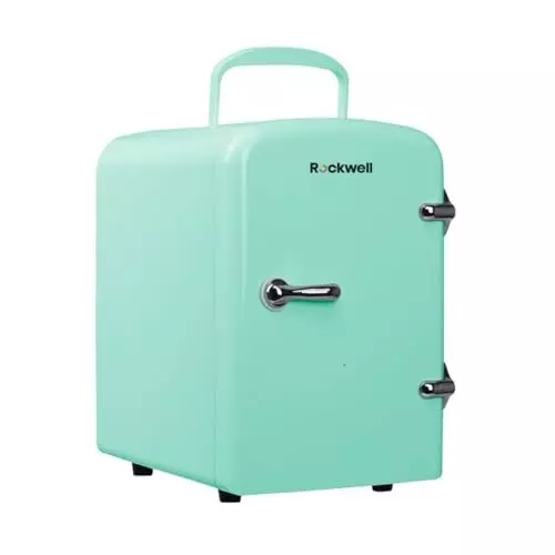 Rockwell 4 L Portable Mini Fridge and Warmer 220 V Green, RMF4G