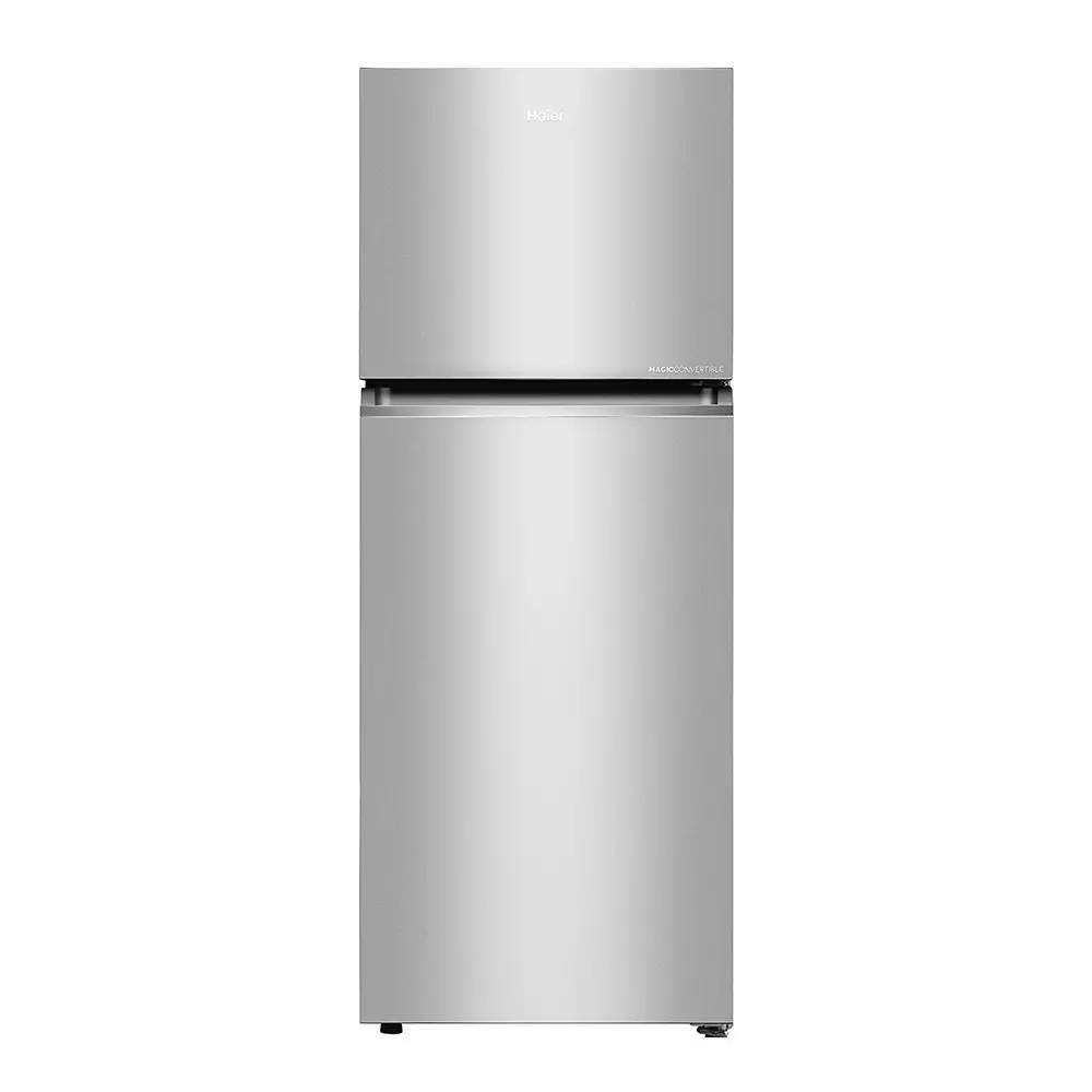 Haier 328 L Double Door Frost Free Top Mount Refrigerator 2 Star Nickel Steel, HRF-3782BNSA-P
