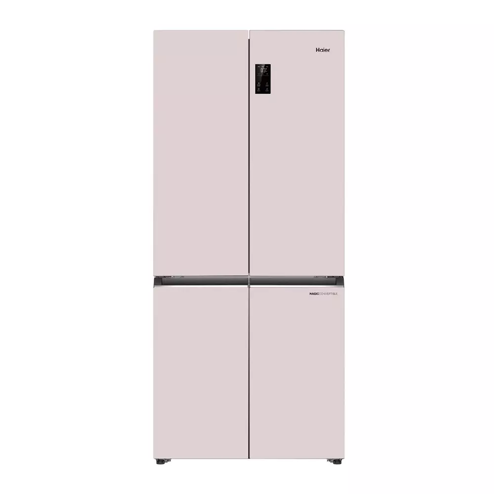 Haier 520 L 4 Door Side by Side Magic Cooling Refrigerator 3 Star Mauve Pink (Matte), HRB-600MP