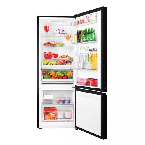 haier-325-l-double-door-frost-free-bottom-mount-refrigerator-2-star-black-glass-hrb-3752pkga-p