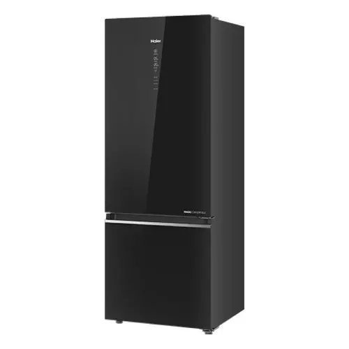 haier-325-l-double-door-frost-free-bottom-mount-refrigerator-2-star-black-glass-hrb-3752pkga-p