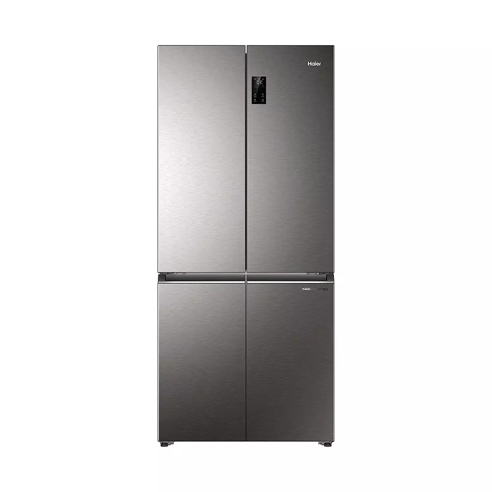 Haier 520 L 4 Door Side by Side Frost Free Refrigerator 3 Star Inox Steel, HRB-600IS