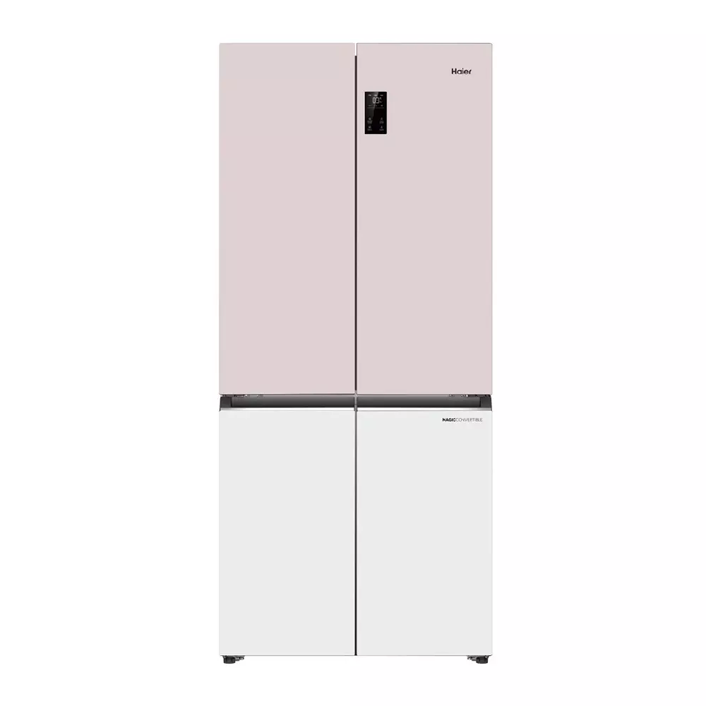 Haier 520 L 4 Door Side by Side Magic Cooling Refrigerator 3 Star Rosette White (Gloss), HRB-600RW