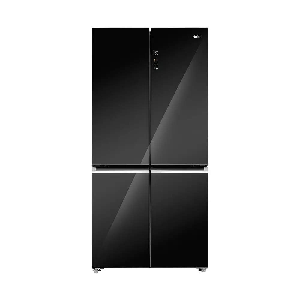 Haier 630 L 4 Door Side by Side Frost Free Refrigerator 3 Star Black Glass, HRB-700KGU1