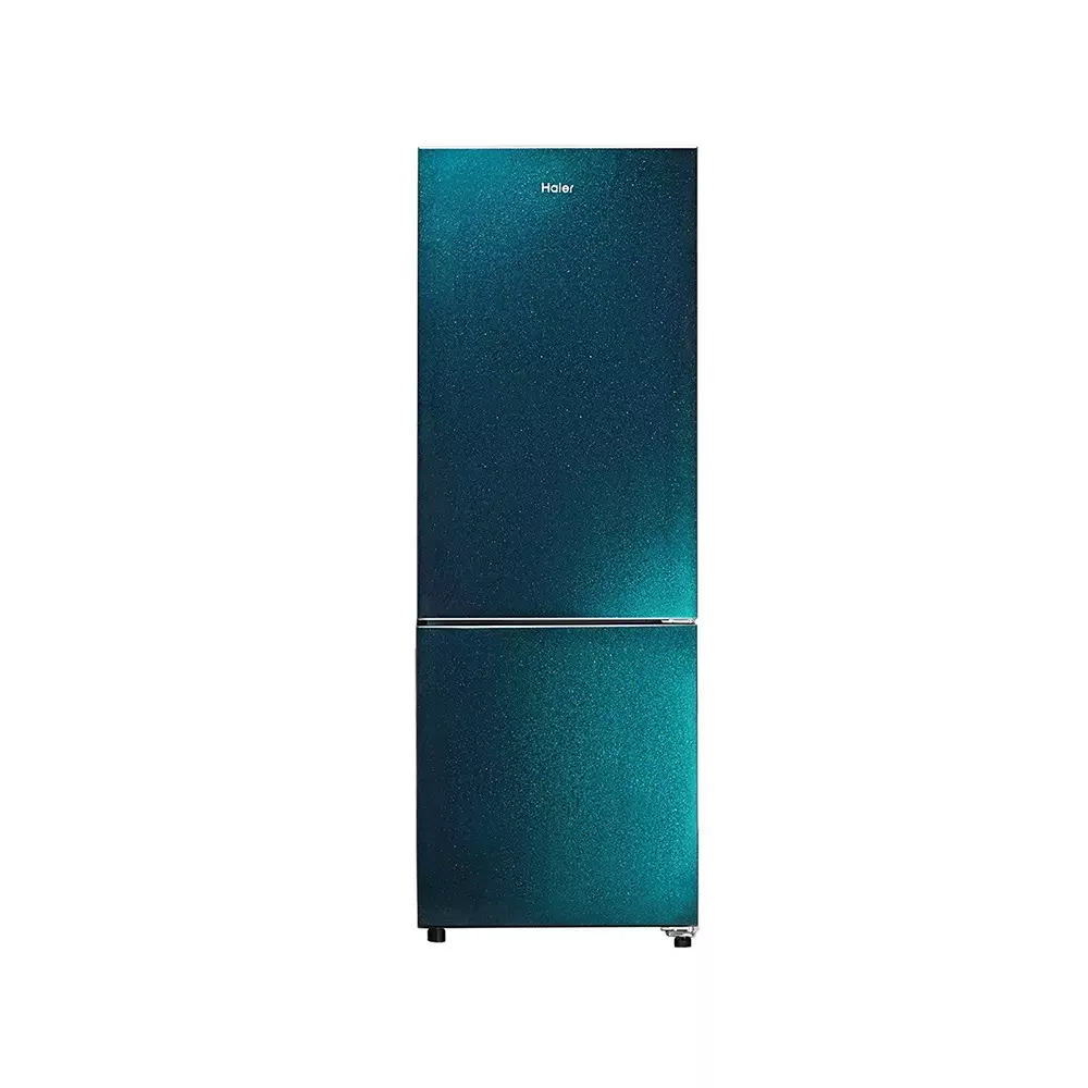 Haier 237 L Double Door Frost Free Bottom Mount Refrigerator 2 Star Sparkle Blue, HRB-2872BSB-P
