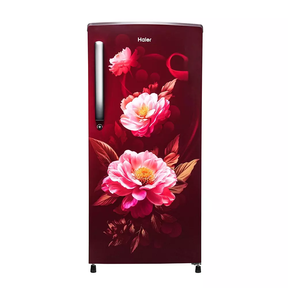 Haier 185 L Direct Cool Single Door Refrigerator 1 Star Red Viola, HRD-2061SRVA-N